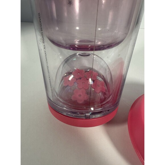 Starbucks Tumbler Pink Japanese Cherry Blossom Floating Sakura Flowers 2016 - Picture 5 of 6
